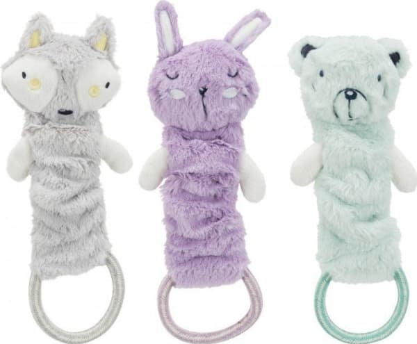 Trixie Junior dangling toy, plys, 33 cm, ass. farver