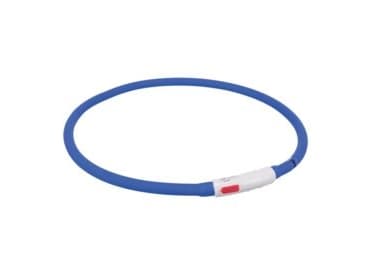 Trixie Flash lysring USB, silicone, XS–XL: 70 cm/ø 10 mm, orang