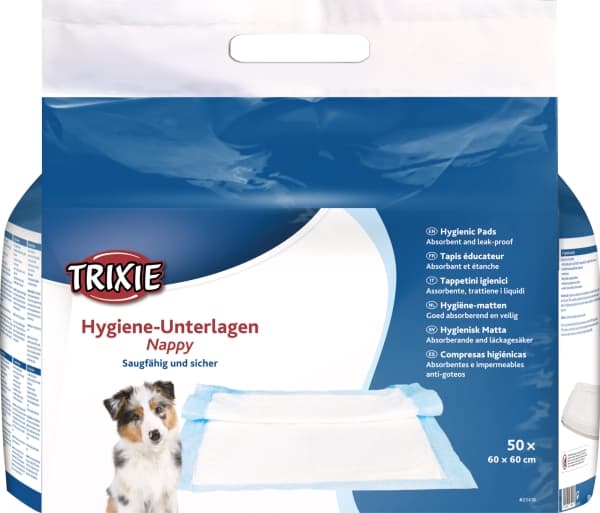 Trixie Nappy hygiejne underlag, 60 × 60 cm, 50 stk.