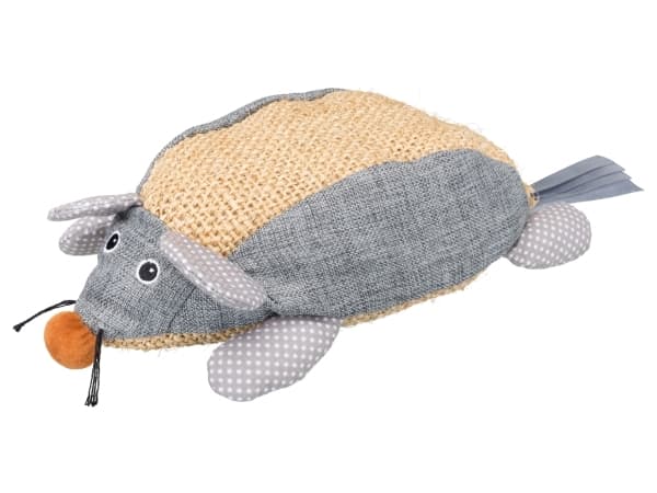 Trixie Sisal mouse, fabric, 30 cm, natural/grey