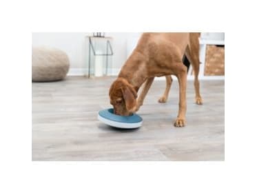 Trixie Rocking Bowl Slow Feeding, plastic/TPR, 0.5l/ø23cm,grey/blue