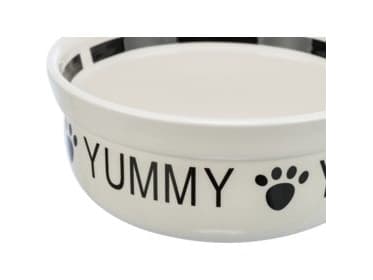 Trixie Bowl, ceramic, 2.6 l/ø 25 cm, white/black