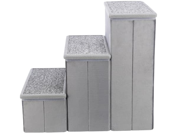 Trixie Stairs with storage space, 34 × 45 × 50 cm, grey