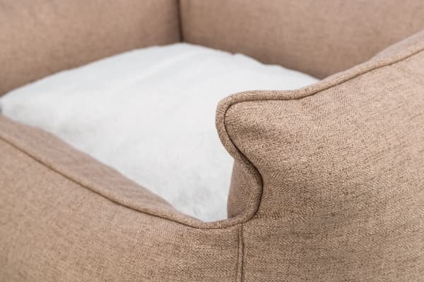 Trixie Farello bed, square, 80 × 60 cm, brown/white