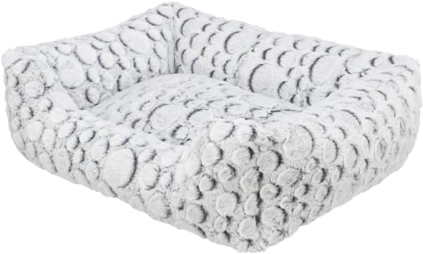Trixie Mila bed, square, plush, 60 × 50 cm, white-grey
