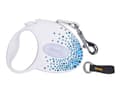 Miniatyrbilde 1 av 5: Flexi uttrekkbar snor Glam Splash Ocean S 3m, hvit