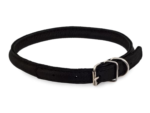 Collar Soft Ställbart Läderhalsband