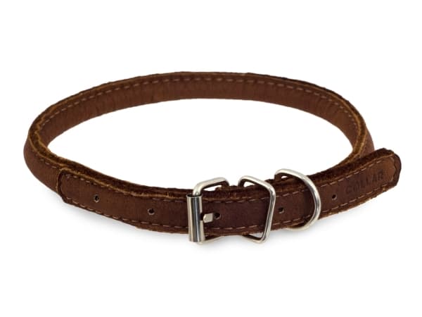 Collar Soft Ställbart Läderhalsband