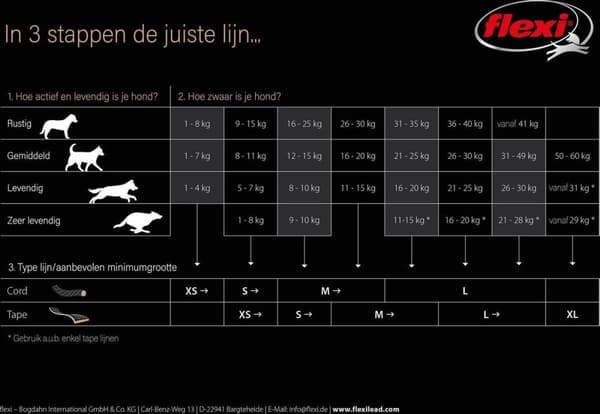 Flexi Special Giant Dog Indtrækbar snor 10 m