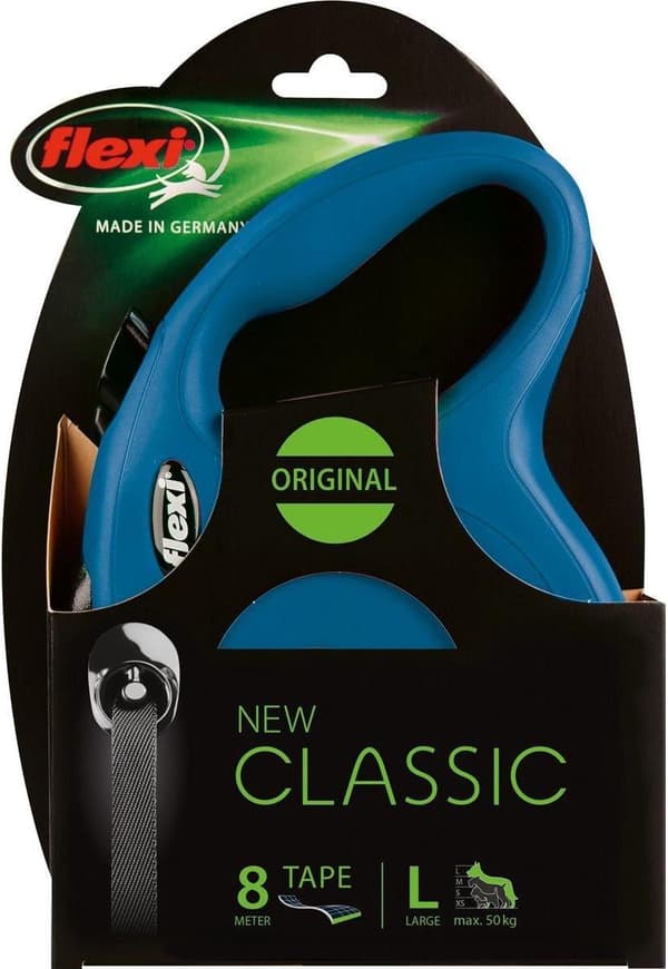 Flexi New Classic Dog Indragbar ledning 8 m