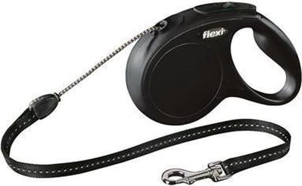 Flexi New CLASSIC 8 m Black Dog Sisäänvedettävä johdin