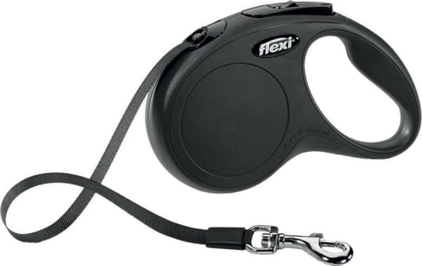 Flexi New CLASSIC 8 m Black Dog Optrækkelig snor