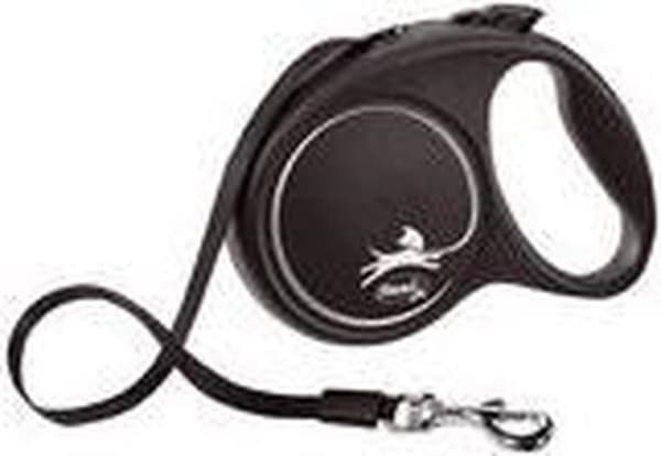 Flexi Black Design S 5 m Hund Indragbar ledning