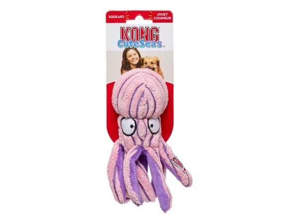 Kong Leksak Cuteseas Octopus Rosa S 17cm