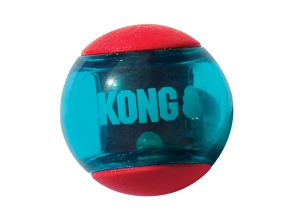 Kong Leksak Squeezz Action Ball 2p Flerfärgad L 8cm