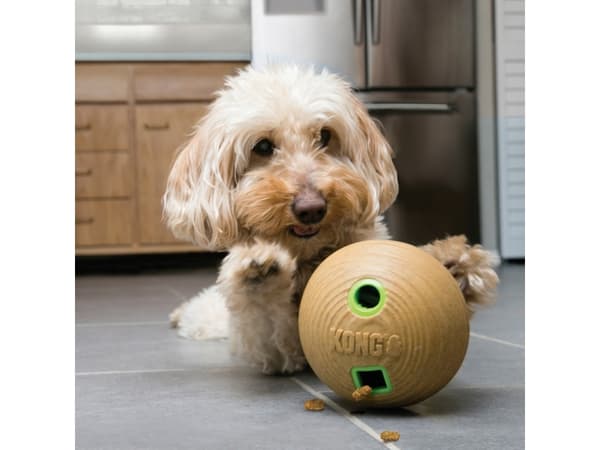 Kong Aktiveringsleksak Bamb Ball Brun M 12cm