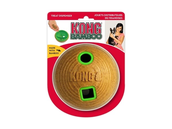 Kong Aktiveringsleksak Bamb Ball Brun M 12cm