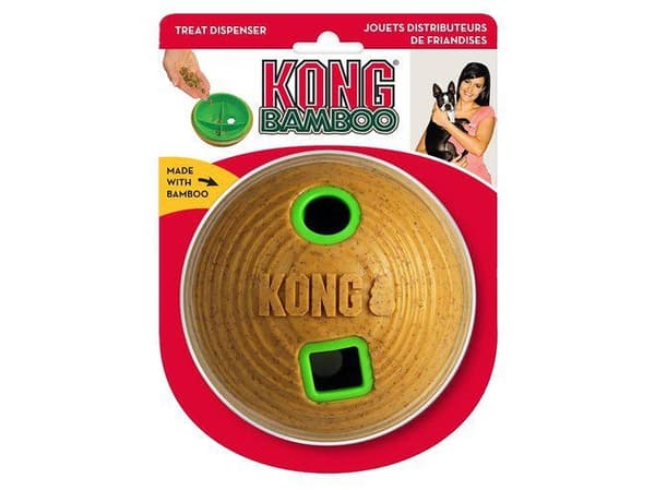 Kong Aktiveringsleksak Bamb Ball Brun M 12cm