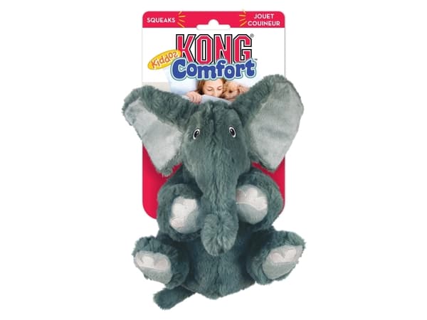 Kong Leksak Comfort Kiddos Elephant Grå S 18cm