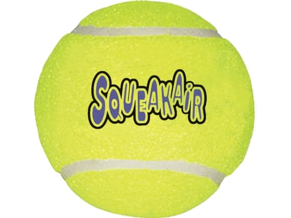 Kong Leksak Squeakair Tennisball Gul L 7,5cm