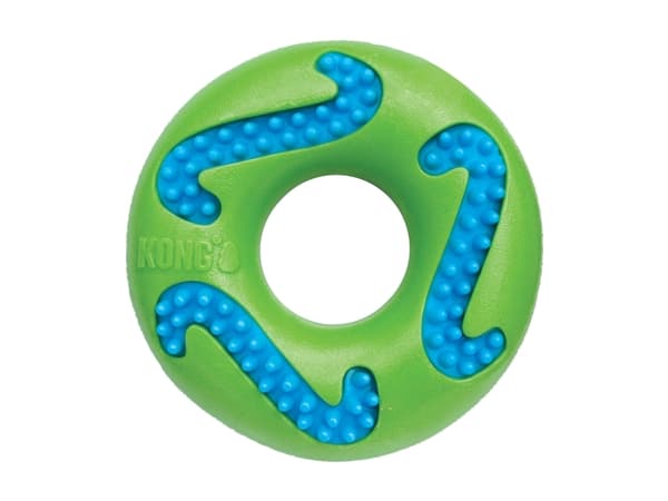 Kong Leksak Squeezz Goomz Ring Grön L 14cm