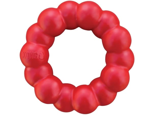 Kong Leksak Ring Classic Röd M/l 11cm