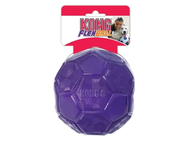 Kong Leksak Flexball Blå M/l 15cm