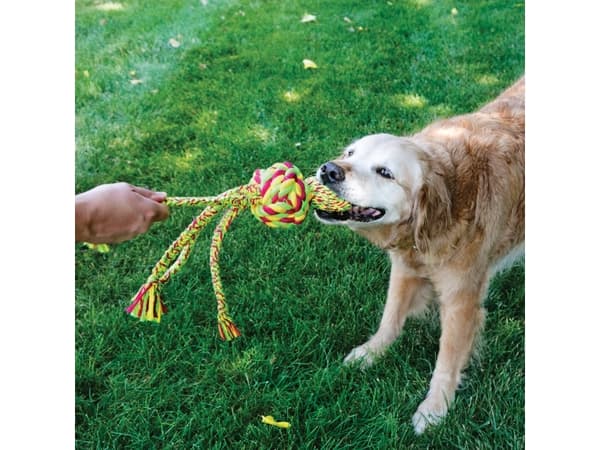Kong Leksak Wubba Weaves Med Rep Mix L 38cm