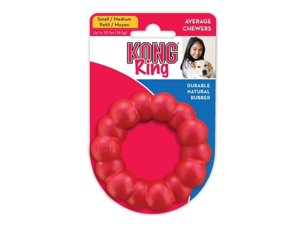 Kong Leksak Ring Classic Röd S/m 9cm