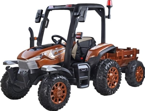 Jokomisiada Stor traktor for et barn med en 4x4 tilhenger med fjernkontroll for foreldre PA0266