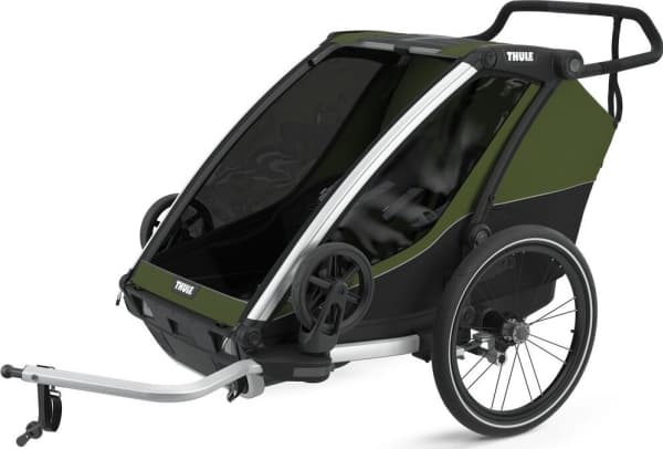 Thule Chariot Cab 2 lastenvaunut, vihreä