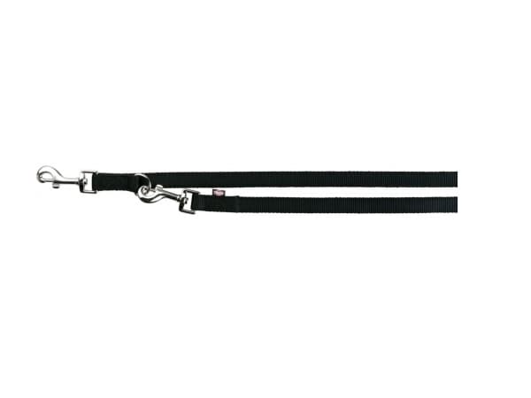 Trixie Premium V-Line, dobbelt, 2,00 m/20 mm, sort