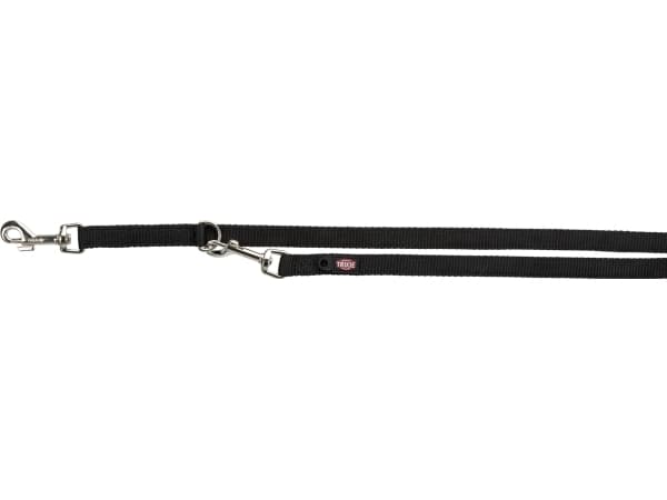 Trixie Premium V-Line, dobbelt, 2,00 m/15 mm, sort