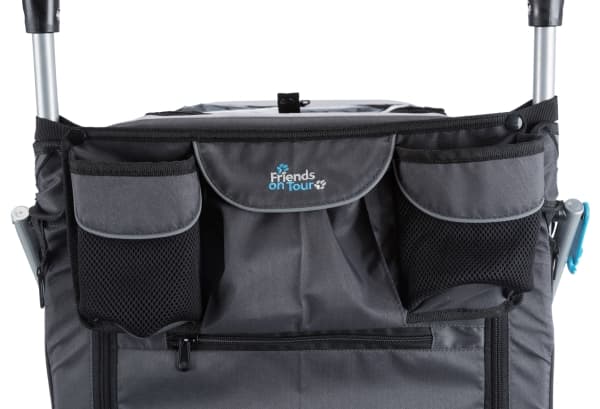 Trixie Cykel trailer, quick-fold, L: 74x95x103/143 cm, grå max.30kg