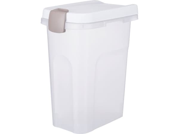 Trixie matningstunna, 15 l/22 × 41 × 33 cm, transparent/vit