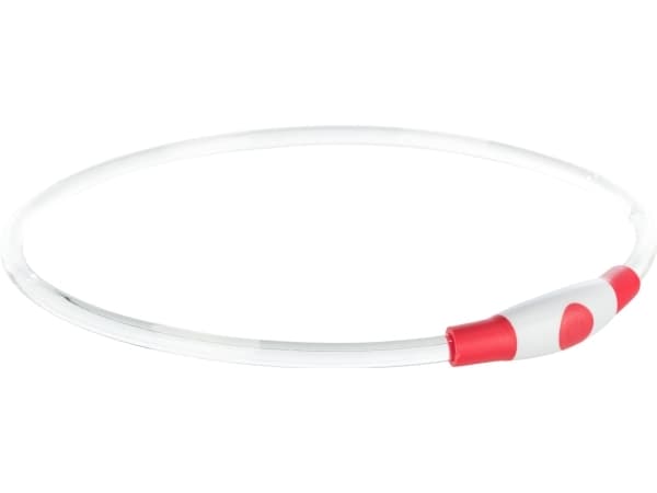 Trixie Flash light ring USB, L–XL: 65 cm/ø 8 mm, rød