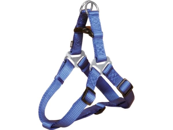 Trixie Premium One Touch sele, S: 40–50 cm/15 mm, blå
