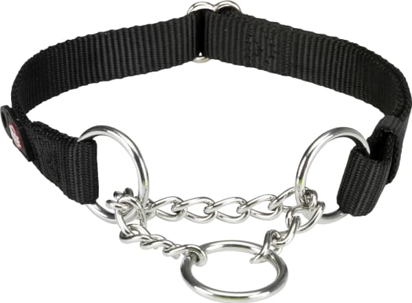 Trixie Premium kvælerhalsb. 30 - 40 cm/15mm, sort