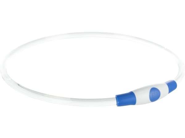 Trixie Flash light ring USB, L–XL: 65 cm/ø 8 mm, blå