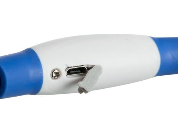 Trixie Flash light ring USB, L–XL: 65 cm/ø 8 mm, blå