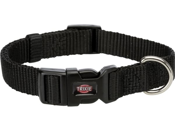 Trixie Premium Halsb., XS-S: 22-35 cm/10 mm, sort