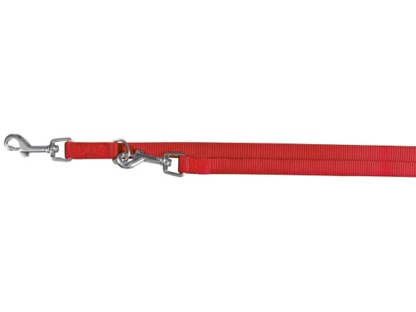 Trixie Premium adjustable leash, XS: 2.00 m/10 mm, rød