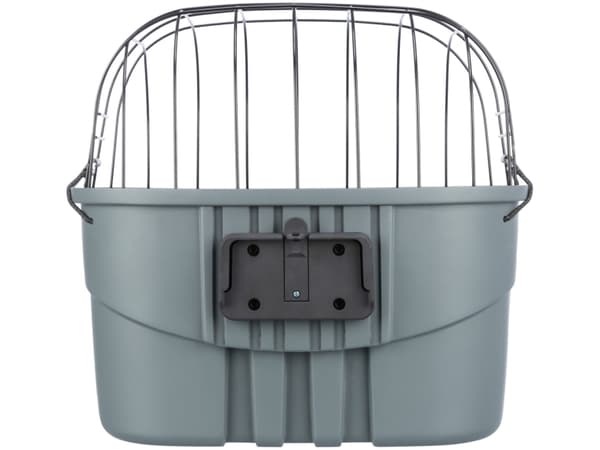 Trixie Front bicycle basket, plastic, 42 × 39 × 30 cm, grey