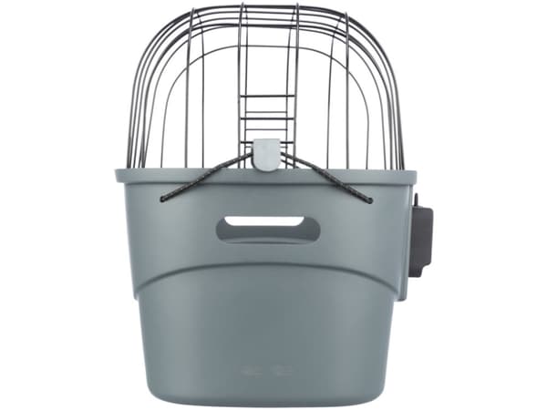 Trixie Front bicycle basket, plastic, 42 × 39 × 30 cm, grey