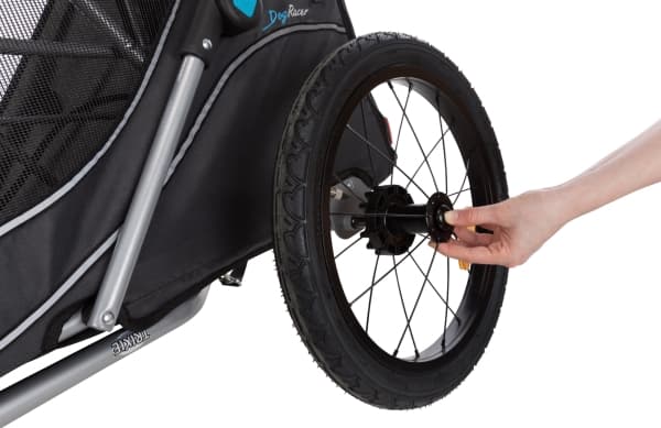 Trixie Cykel trailer, quick-fold, S: 58x93x74/114 cm, grå max.15 kg