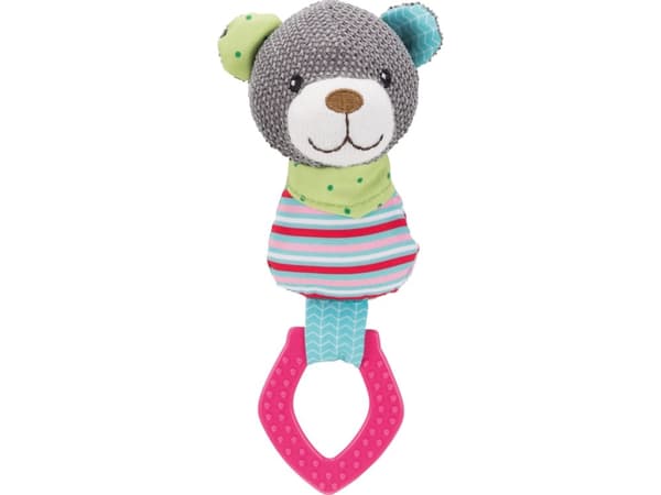 Trixie Junior bjørn m. sormus, stof/polyester, 23 cm