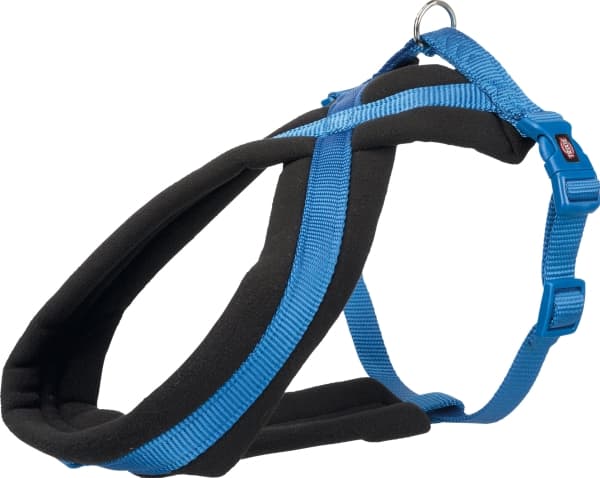 Trixie Premium Touring sele, S: 35–65 cm/20 mm, blå