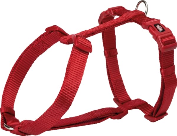 Trixie Premium H-sele, S–M: 42–60 cm/15 mm, rød