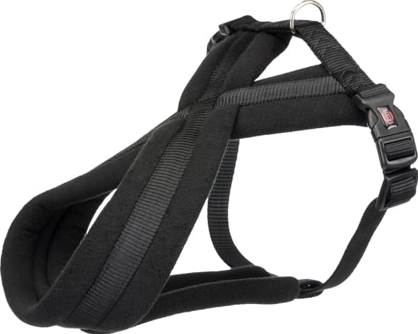 Trixie Premium Touring sele, M: 45–80 cm/25 mm, sort