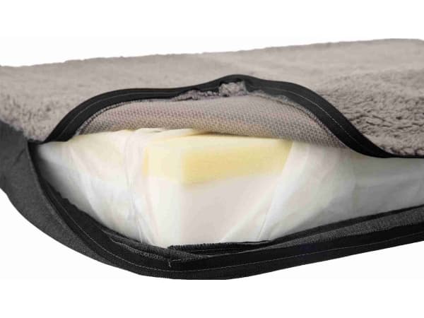 Trixie Bendson vital cushion, 80 × 60 cm, dark grey/light grey